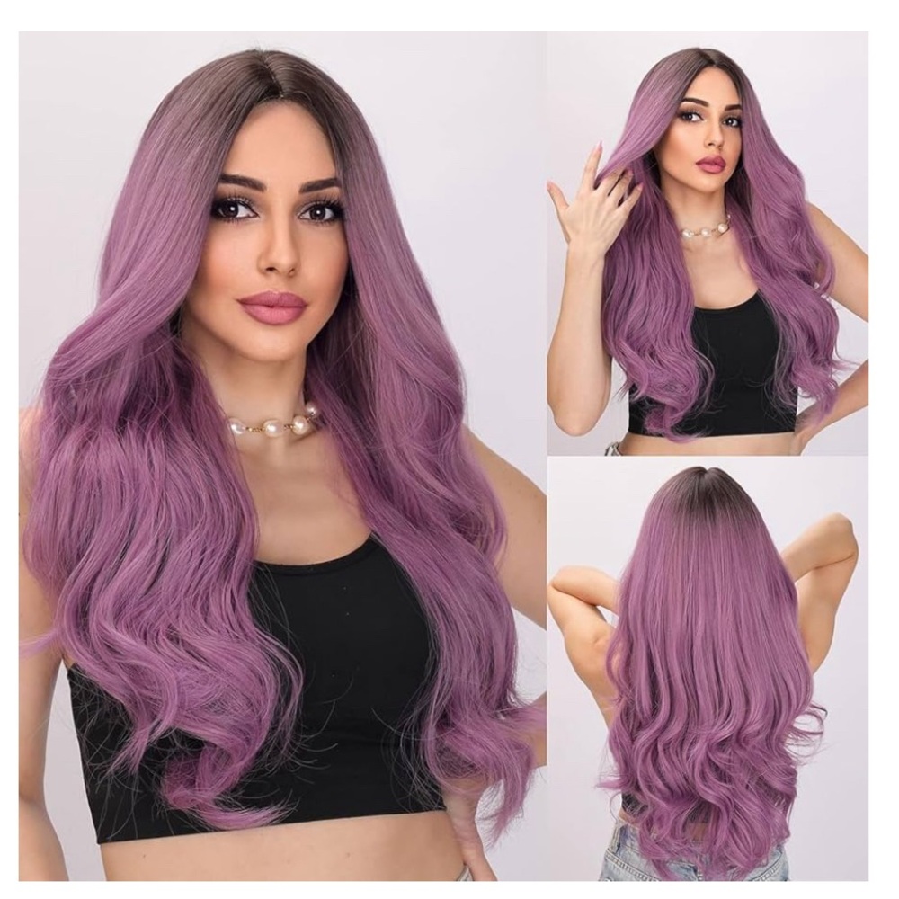 New Hombre Purple Synthetic Wig